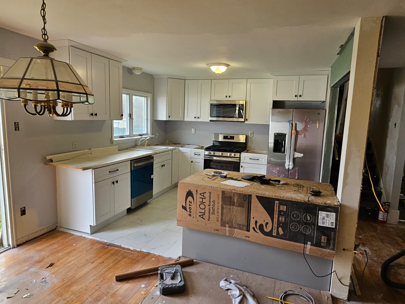 Kitchen remodel in progress